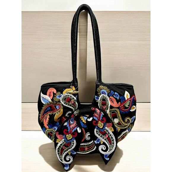 Y2K Mary Frances Hand Beaded Embroidered Boho Shoulder Bag - Picture 1 of 10